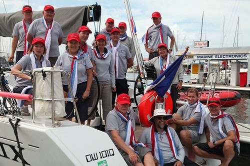 The Matrix crew geared up for Queensland’s Beneteau Cup an French Yacht Challenge © Tracey Johnstone